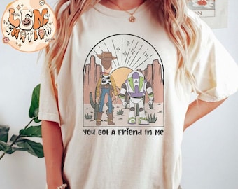 Retro You've Got A Friend In Me Shirt, Vintage Toy Story Shirt, Woody And Buzz Lightyear Shirt, Disneyland Trip Shirt, Toy Story Kid Shirt