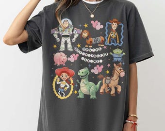 Retro Coquette Disney Toy Story You've Got A Friend In Me Shirt, Toy Story Characters Tee, Disneyland Trip Shirt, Family Matching Trip Shirt