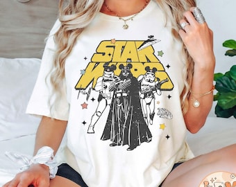 Retro Disney Star Wars lustige Shirts, Darth Vader Shirt, Disneyland Shirt, Disney Star Wars Outfit, Star Wars Familie T-Shirt, Disney Reise 2025 T-Shirt