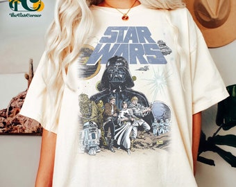 Vintage Disney Star Wars Shirt, Retro Star Wars Comfort Colors Shirts, Star Wars A New Hope Faded, Disneyworld Shirts, Disney Family Tee