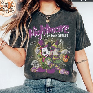 Mickey and Minnie Nightmare On Main Street Shirt, Mickey Not So Scary Halloween Party 2024 Shirt, Disneyland Halloween Shirt, Halloween Gift
