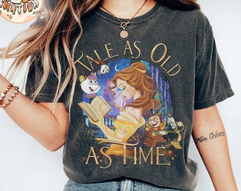 Retro Disney Beauty And The Beast Shirt, Magic Kingdom Tee, Disneyland Family Shirt, Belle Princess Shirt, Tale As Old As Time Shirt