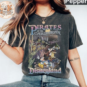 Retro Pirates Of The Caribbean Disneyworld Shirt, Mickey Pirates Shirt, Disneyland Shirt,Mickey Caribbean Shirt, Disney Pirates, Disney Trip