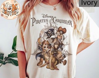Vintage Pirates of the Caribbean Disneyworld Shirt, Mickey Pirates Shirt, Disneyworld Trip 2024 Shirt, Mickey Caribbean Shirt, Disney Cruise