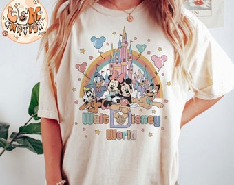 Camisa vintage de Disney World Comfort Colors, camisa de Disneyworld, camisa de Mickey y sus amigos, camiseta retro de Disney, camiseta de viaje de Disney, Magic Kingdom