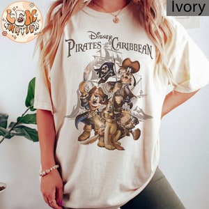 Vintage Pirates of the Caribbean Disneyworld Shirt, Mickey Pirates Shirt, Disneyworld Trip 2024 Shirt, Mickey Caribbean Shirt, Disney Cruise