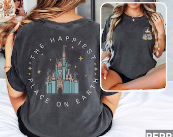 The Happiest Place One Earth Comfort Colors Shirt, Magical Castle Shirt, Mickey Castle Shirt, Disney Vacation Shirt, Magical Kingdom Shirt