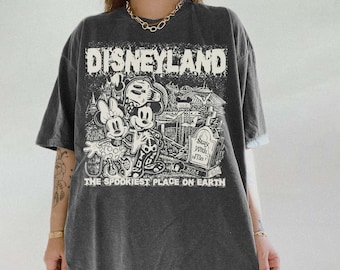 Camiseta retro de Halloween con esqueleto de Mickey y Minnie de Disneyland, camiseta de Halloween de Disneyland, camiseta de Halloween de Disney, camiseta de fiesta de Halloween 2024