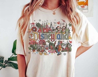Retro Disneyland Christmas Shirt, Mickey and Friends Christmas Shirt, Disneyland Christmas Shirt, Christmas Family Tee, Christmas Party 2024