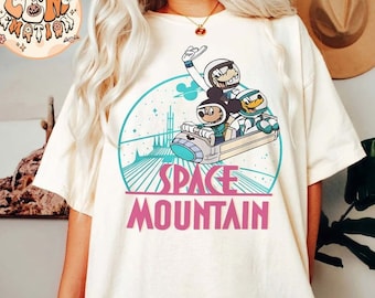 Retro Space Mountain Comfort Colors shirt, Space Mountain Tee, Mickey Astronaut Shirt, Mickey and Friends Shirt, Family Vacation Shirt