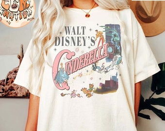 Vintage Cinderella Shirt, Walt Disney Princess Shirt, Disney Comfort Colors Shirt, Walt Disney Cinderella, Disney Cinderella Princess Shirt