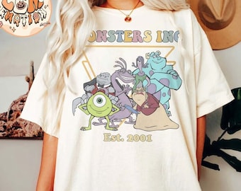 Disney Monster Inc Shirt, Monster Inc Komfort Farben Shirt, Monster Universität Shirt, Disney Familien Urlaub Shirt, Disney Girl Trip