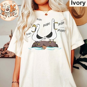Mom Mom Mom Nemo Seagull Shirt, Finding Nemo Tshirt, Seagull Disney Shirt, Disney World Shirt,Matching Family Vacation Clothes, Couple Shirt