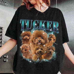 Retro benutzerdefiniertes Bootleg Rap T-Shirt, benutzerdefiniertes Bootleg-Hemd für Hunde, benutzerdefiniertes Hundeshirt, personalisiertes Hunde-Bootleg-Shirt, benutzerdefinierte Hundeversion, Hunde-Shirt