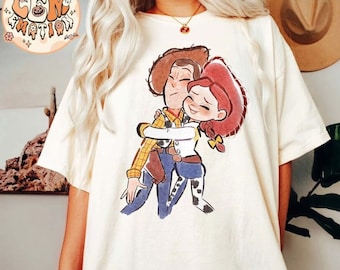 Vintage Toy Story Woody und Jessie Comfort Farben Shirt, Disney Shirt, Disney Toy Story, Disneyland Shirts, Disney Pixar Shirt, Disney Familie