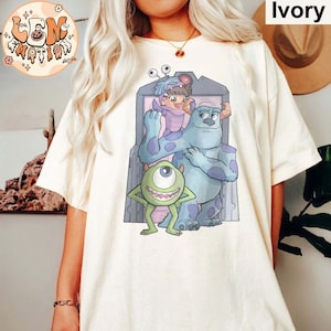 Disney Monster Inc Comfort Colors Shirt, Retro Monster Inc Shirt, Monsters University Shirt, Disney Family Vacation Shirt,Disneyworld Shirt