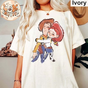 Vintage Toy Story Woody and Jessie Comfort Colors Shirt, Disney Shirt, Disney Toy Story,Disneyland Shirts, Disney Pixar Shirt, Disney Family
