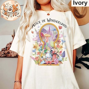Retro Alice In Wonderland Water Color Comfort Shirt, Disney Shirt, Disney World Shirt, Disney Movie Shirt, Disneyland Trip Tee, Disney Shirt