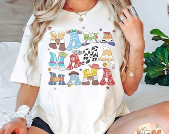 Retro Disney Toy Story Mama Comfort Colors Shirt, Disney Shirt, Toy Story Shirt, Disneyland Shirts, Disney Pixar Shirt, Disney Mom Shirt