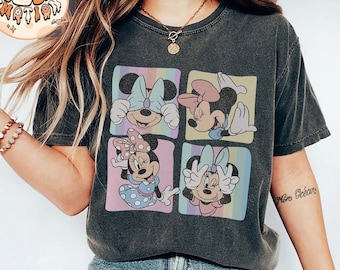 Camisas retro de Minnie Mouse, camisa de Disney Magic Kingdom, camisa de viaje de Minnie Mouse, camisa de vacaciones familiares, camisa vintage de Disney 2024, viaje de Disney