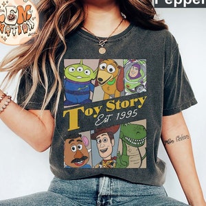 Vintage Disney Toy Story Comfort Colors Shirt, Retro Toy Story Characters Shirt, Disney Family Vacation Shirt, Toy Story Birthday Shirt