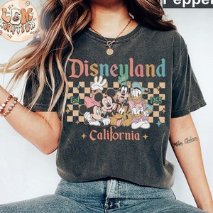 Retro Disneyland California Shirt, Disneyland Est 1955 Shirt, Disney Vacation Shirt, Mickey And Friends Shirt, Disney Trip 2025 Shirts