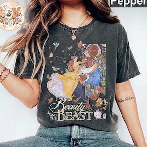 Retro Beauty And The Beast Comfort Colors Shirt, Disney 2025 Shirts, Disney Princess Shirt, Disney Princess Belle Shirt, Disneyworld Shirts