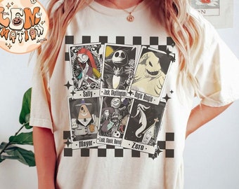 Nightmare Before Christmas Shirt, Nightmare Characters Tarot Cards Shirt, Disney Halloween Shirt, Spooky Season Shirt, Halloween Party 2024