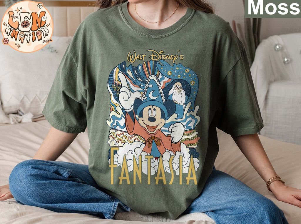 Disney Fantasia Comfort Colors Shirt, Fantasia Sorcerer Tee