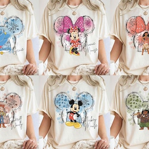 Retro Disney All Characters Shirt, Vintage Mickey And Friends Shirt, Star Wars Shirt,Disney Princess Shirt, Disneyland Family Matching Shirt