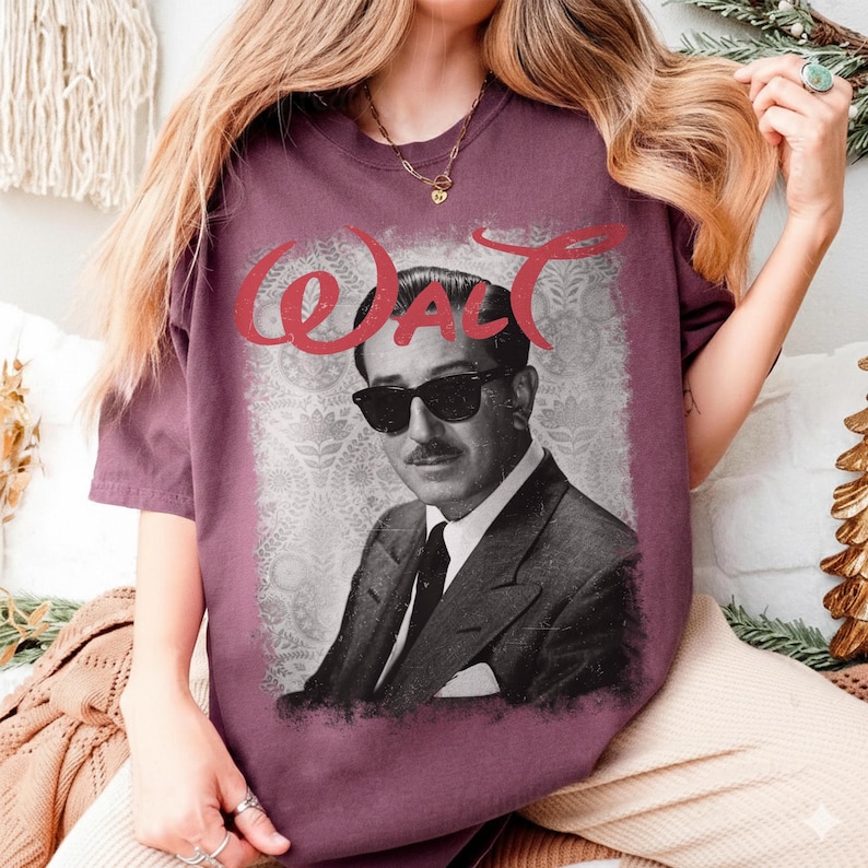 レトロなウォルト・ディズニーTシャツ、ディズニーメンズTシャツ、ディズニーランドTシャツ、マジックキングダム、地球上で最も幸せな場所、ディズニーファンギフト、ディズニーランド旅行Tシャツ 画像 6