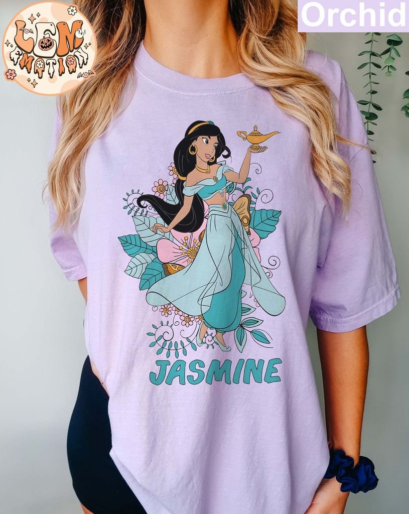 Princess Jasmine Shirt, Vintage Disney Comfort Colors Shirts