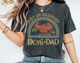 Retro nur ein gewöhnliches Demi Dad Shirt, Maui Shirt für Papa, Moana Shirt, Maui Shirt, Vatertagsgeschenk, Demi Dad T-Shirt, Disney Familienausflug 2025