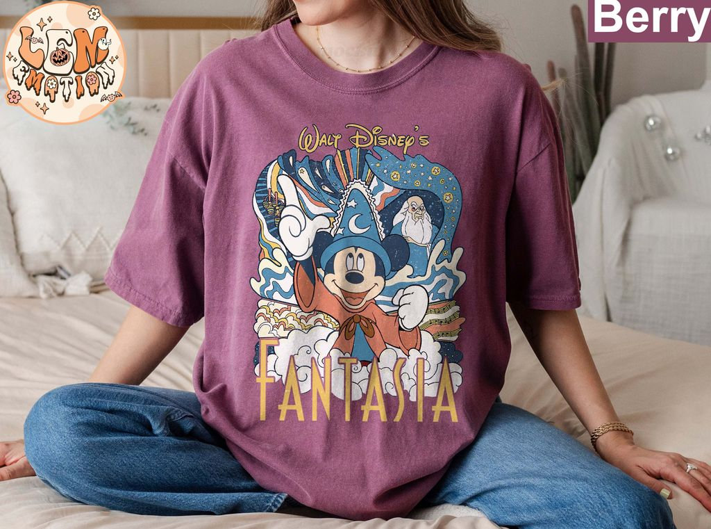 Disney Fantasia Comfort Colors Shirt, Fantasia Sorcerer Tee
