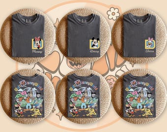 Custom Walt Disneyworld 2 Side Comfort Colors Shirt, Custom Name Disney Family 2025 Shirts, Disneyworld Shirt, Disney Family Vacation Shirt