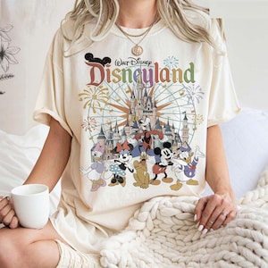 Vintage Disneyland Comfort Colors Shirt, Disneyland Resort, Retro Vintage Disney Shirt, Disney Family Matching Shirt, Disneyworld Shirt Tee image 1