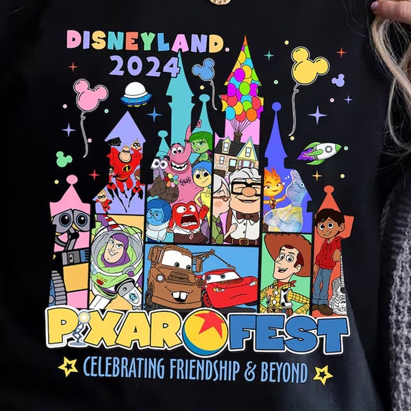 Pixar Party Celebrating Friendship & Beyond T-shirt Disneyland Pixar Fest 2024 Shirt Disneyland Pixar 2024 Pixar Toy Story Shirt, Pixar Fest