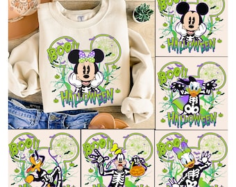 Camisas vintage de Halloween da Disney, camisas de todos os personagens, camisa de Halloween do Mickey e amigos, camisas de festa de Halloween, camisas de Halloween da família Disney