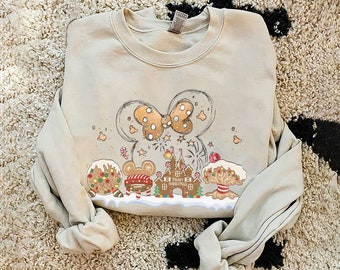 Retro Disney Gingerbread Castle Shirt, Christmas Castle Shirt, Disney Christmas Shirt, Mickey Christmas Shirt, Disney Christmas Family Shirt