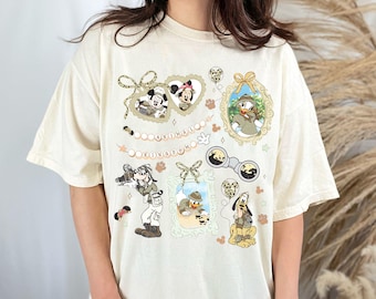 Retro Mickey und Freunde Leopard Kokette Bögen Animal Kingdom Shirt, Disney Safari-Modus Let's Get Wild Tee, Magic Kingdom Familienurlaub