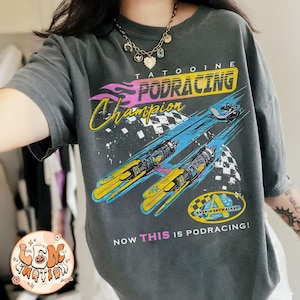 Retro Tatooine Podracing Champion Shirt, Star Wars Shirt, Hollywood Studios, Galaxy&#39;s Edge Trip Shirt, Star Wars Fan Gift, Disney Trip Shirt