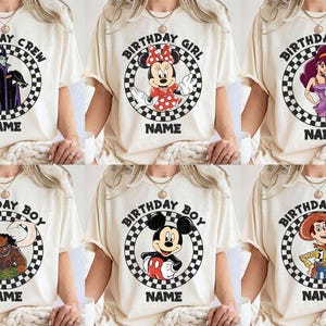 Personalized Disney Birthday Shirt, Mickey & Friends Birthday Trip Tee, Disney Birthday Boy Girl, Disney Birthday Squad, Best Birthday Ever