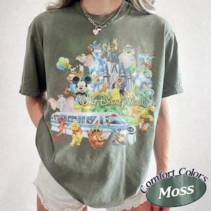 Vintage 90’s Retro Walt Disney World Shirt, Disney World Magic Kingdom Shirt, Disney Mickey And Friends T-Shirt, Disney Family Trip 2026 Tee image 6