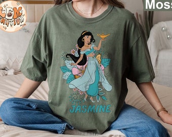 Princess Jasmine Shirt, Vintage Disney Comfort Colors Shirts