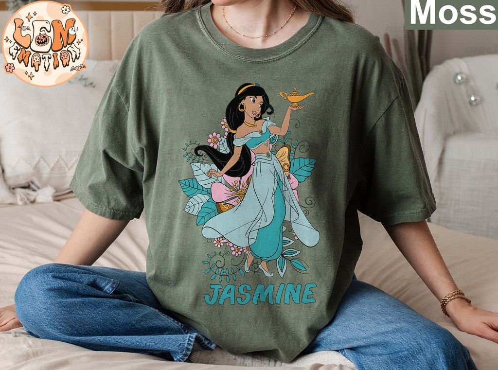 Princess Jasmine Shirt, Vintage Disney Comfort Colors Shirts