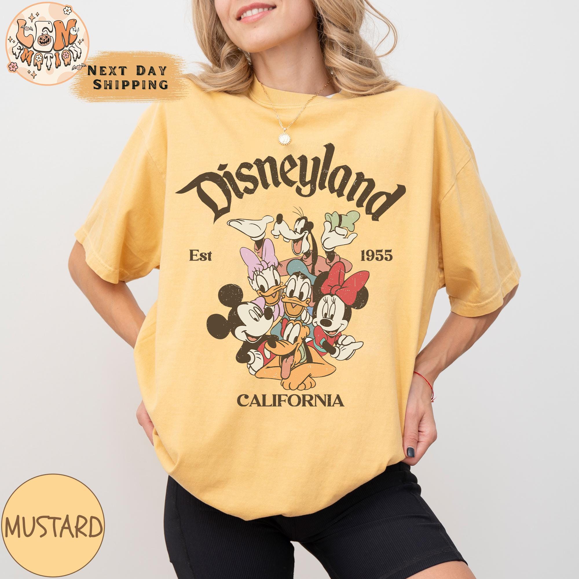 Retro Disneyland California Comfort Color Shirt, Disneyland Est