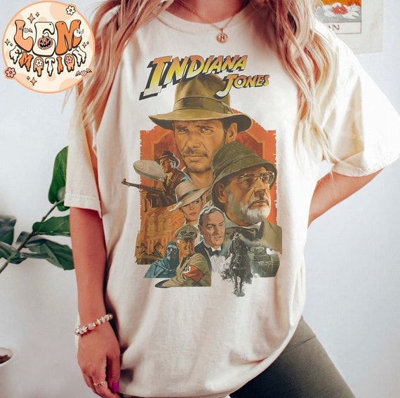 Vintage 90s Indiana Jones Adventure Disneyland 1995 Comfort Colors 