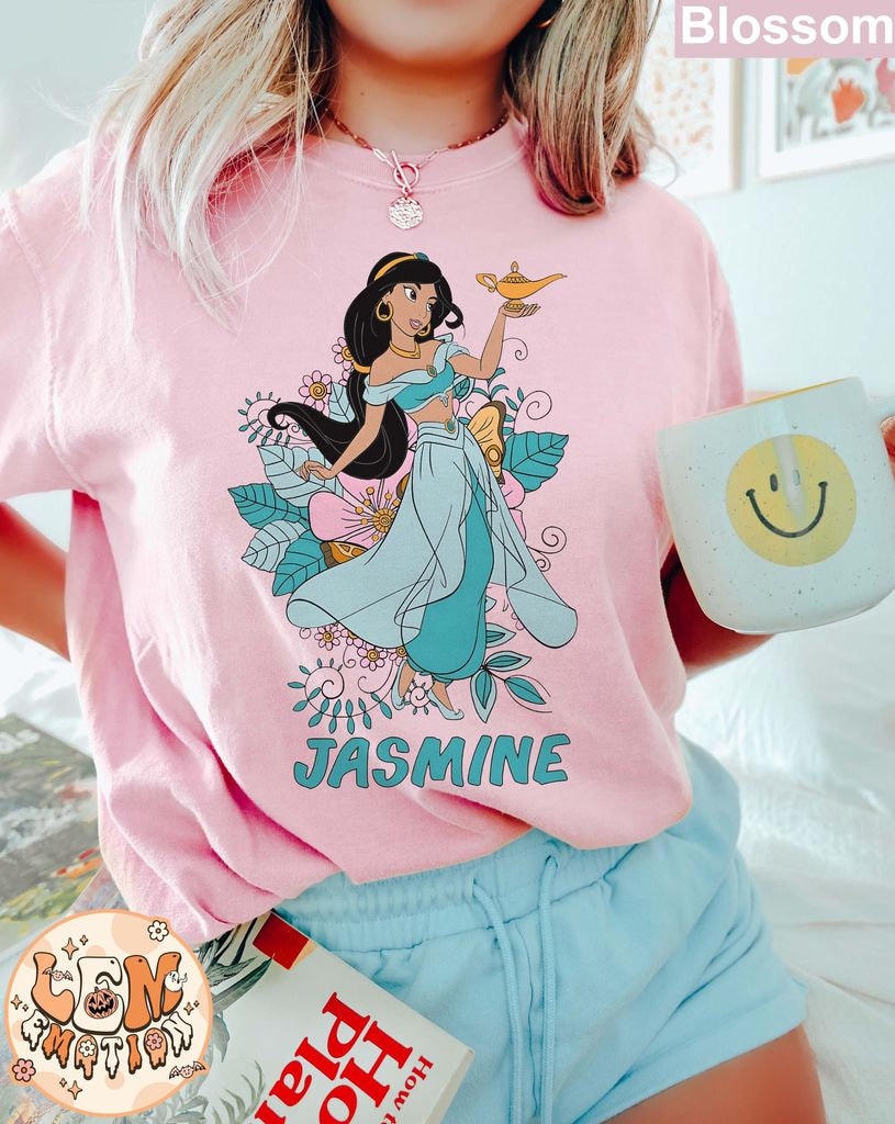 Princess Jasmine Shirt, Vintage Disney Comfort Colors Shirts