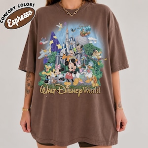 Vintage 90’s Retro Walt Disney World Shirt, Disney World Magic Kingdom Shirt, Disney Mickey And Friends Shirt, Disney Family Trip 2026 Tee image 6