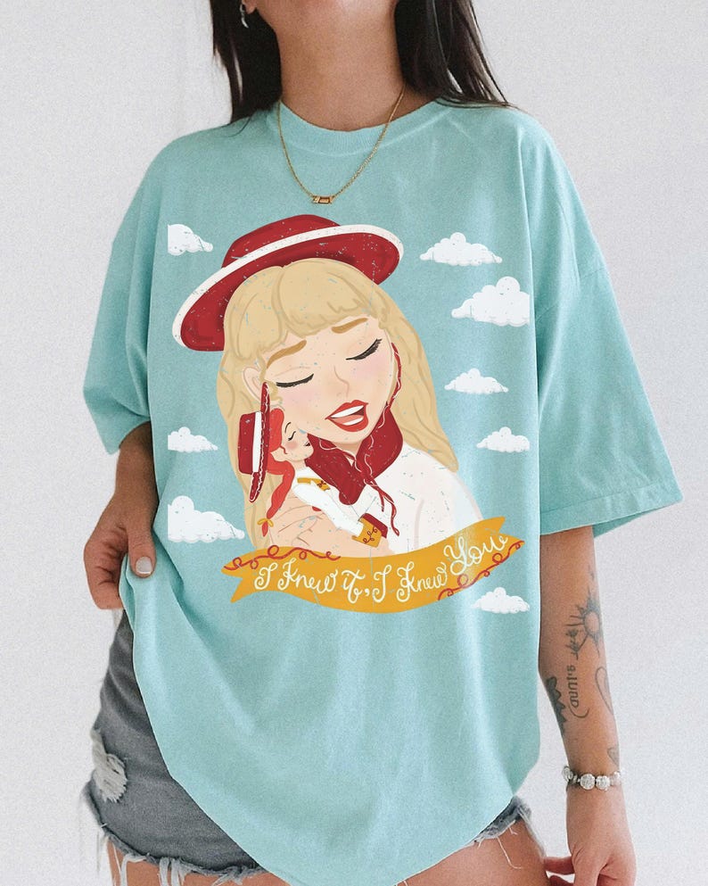Vintage I Knew It I Knew You Shirt, TS and Toy Story 5 Friendship Shirt, Woody Buzz Lightyear Tee, Disneyland Toy Story Family Matching Tees imagem 1